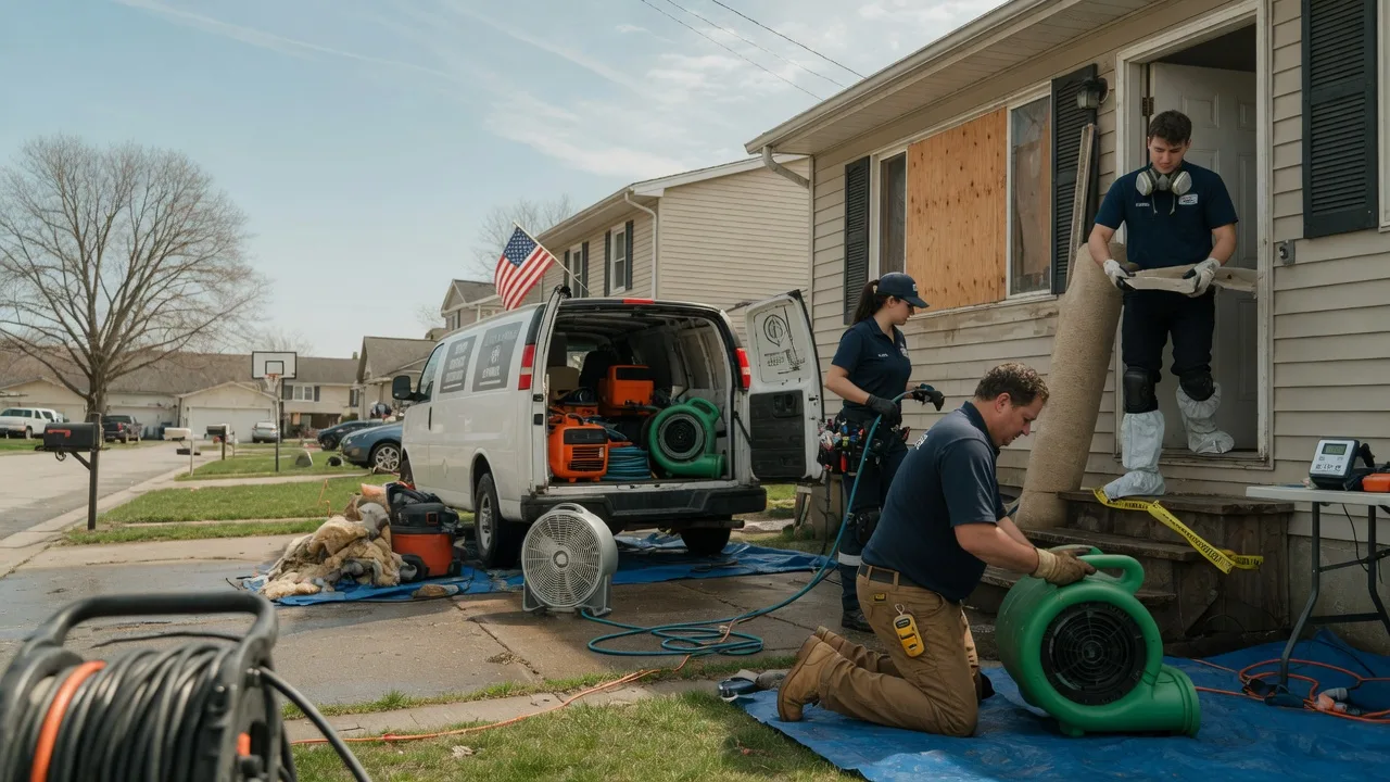 Water Damage Restoration in Roanoke, IL near me